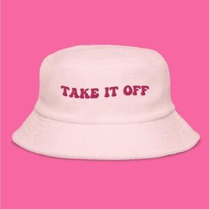 Take it Off Unstructured Terry Cloth
Bucket Hat - Fisher Inspired Hat, EDM